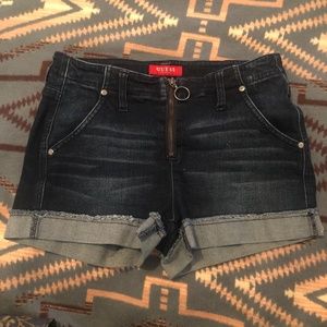 GUESS, denim shorts, size 27